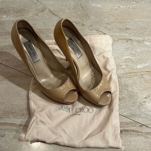 Jimmy choo nude high heels